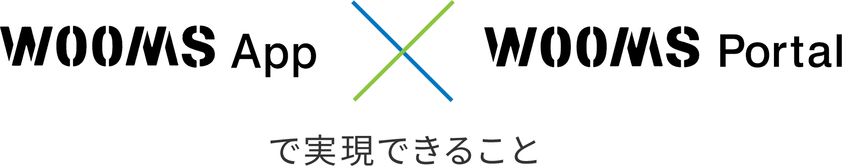 WOOMS App and WOOMS Portal で実現できること